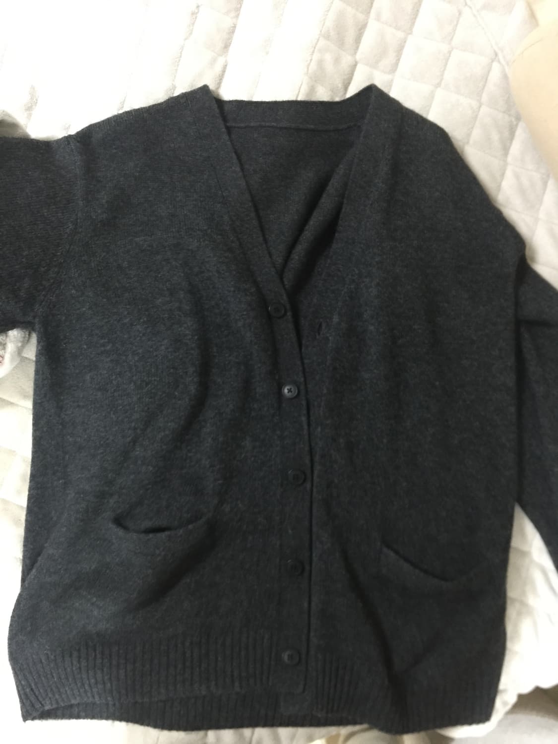 MUJI 차콜 가디건 xl 상품이미지2