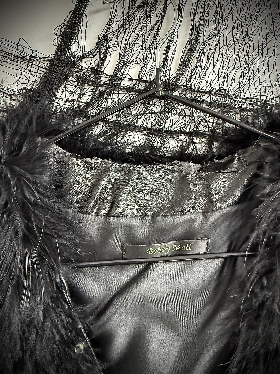 00s punk mood jewerly fur vest 상품이미지6