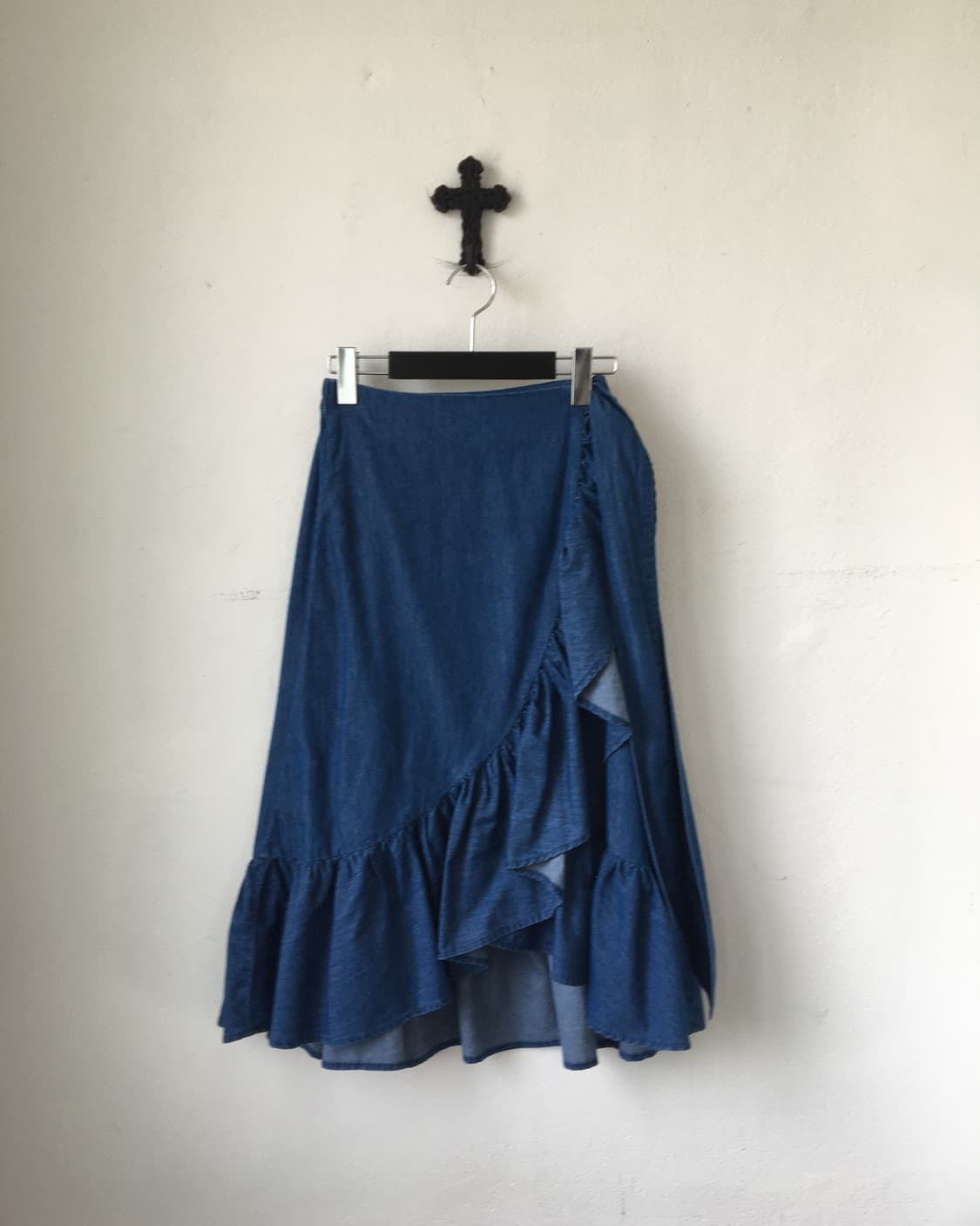 Ruffle point wrap tied skirt 상품이미지1