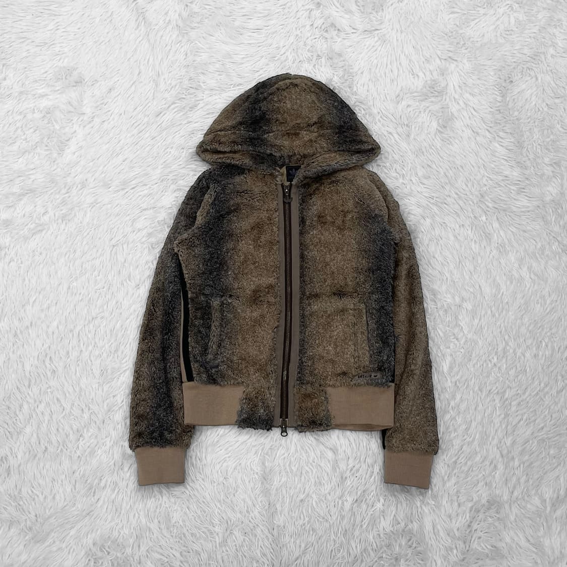 아디다스 퍼 이지 후드집업 브라운 상품이미지2