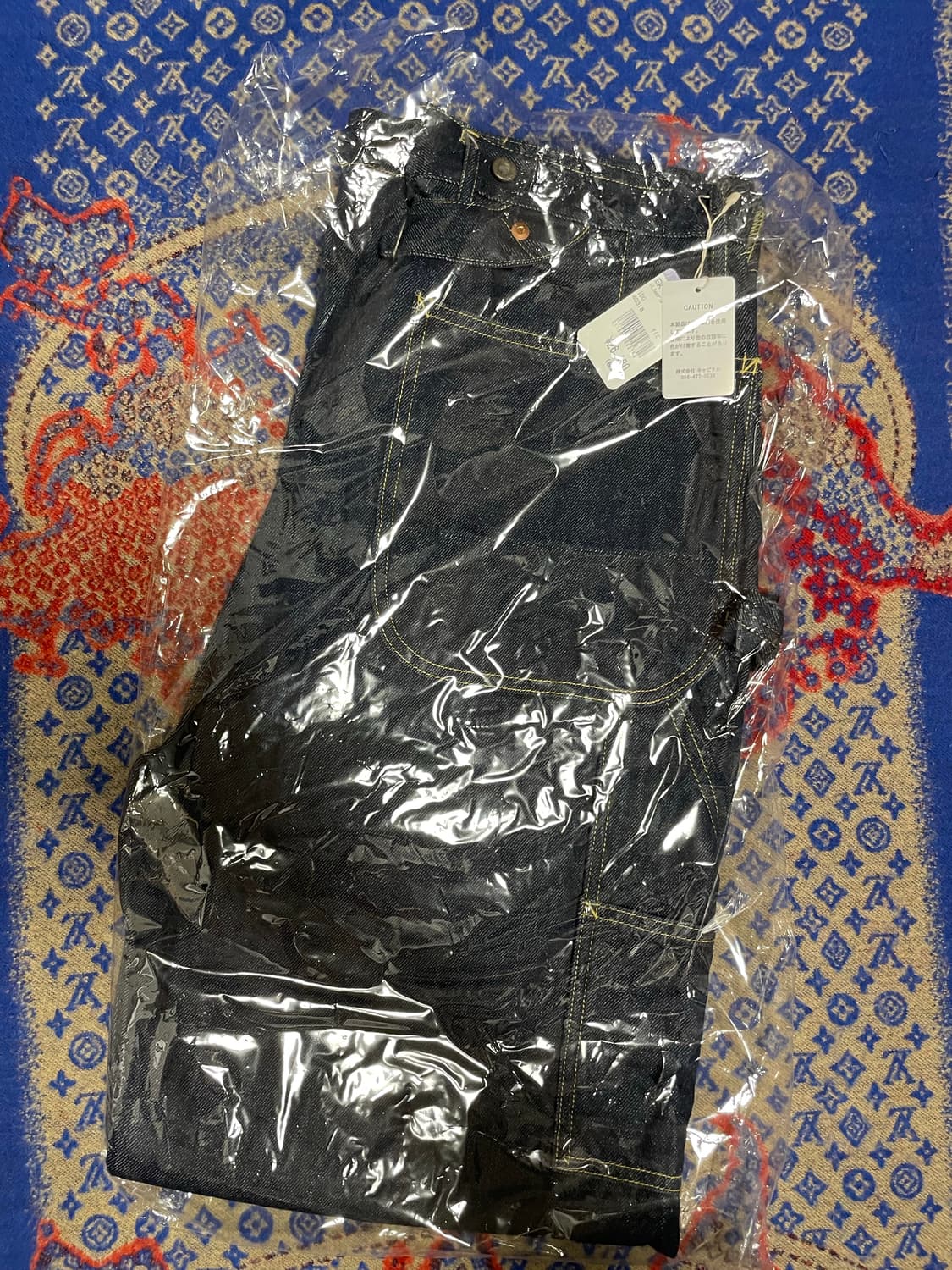 새상품 [2][3]캐피탈 11.5온즈 데님 럼버 팬츠 인디고 상품이미지3