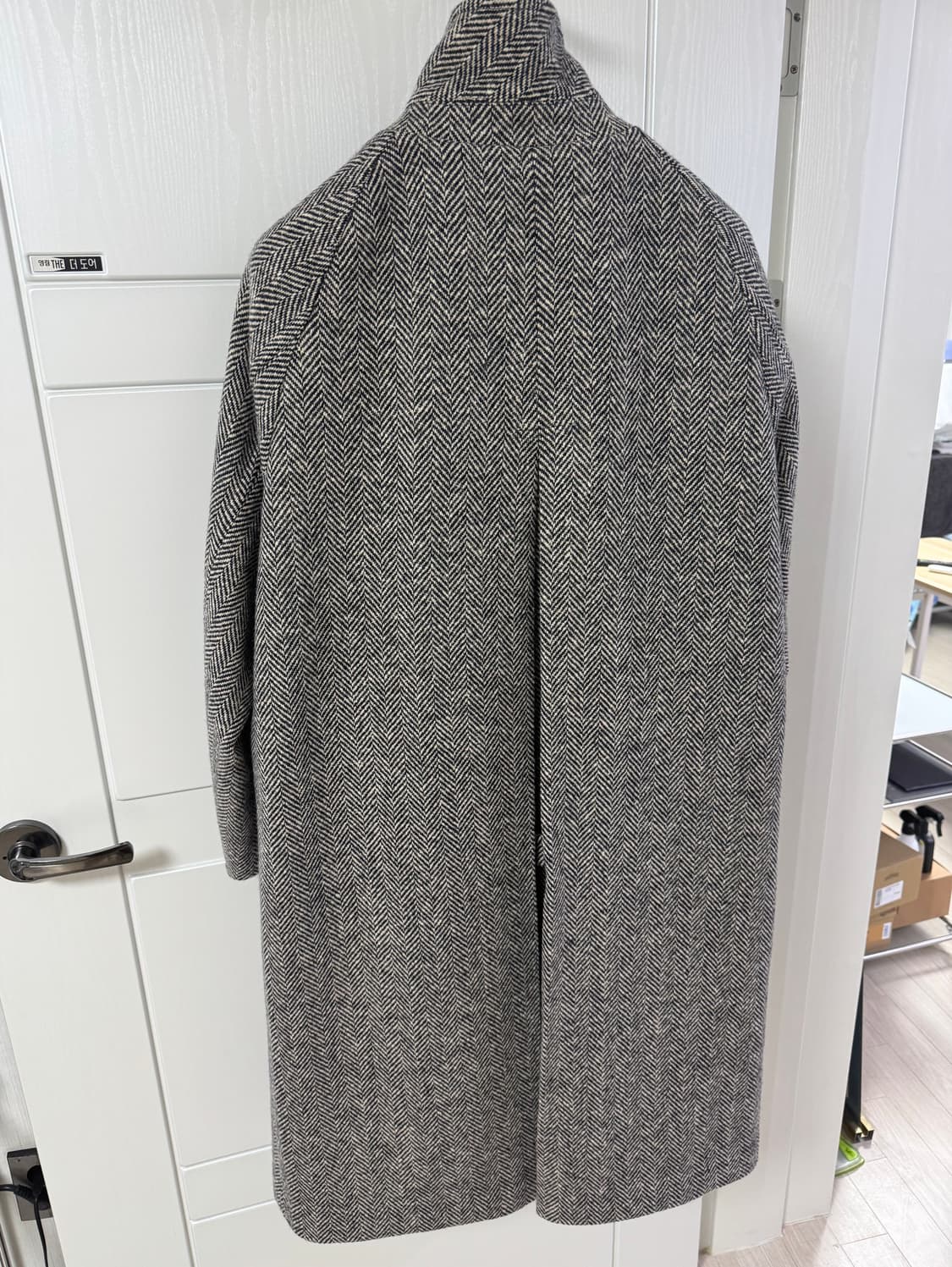 제로라운지 25FW Magee 마지 원단 도네갈 헤링본 발마칸 코트 L 상품이미지2