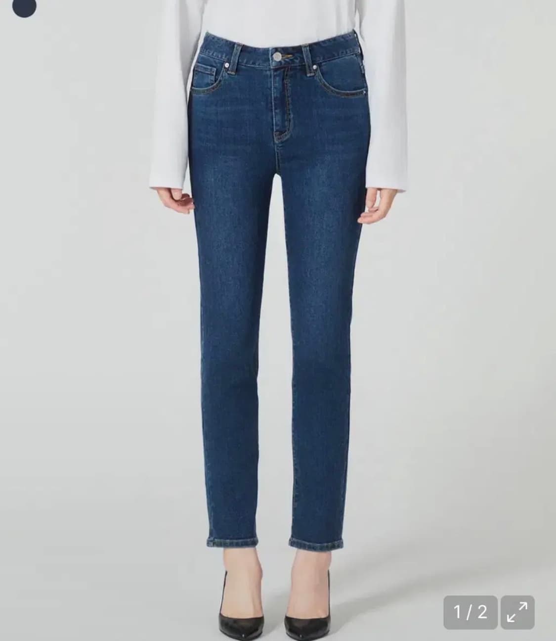 (새상품)게스 블루 데님 청바지 여성 슬림 스트레이트 상품이미지2