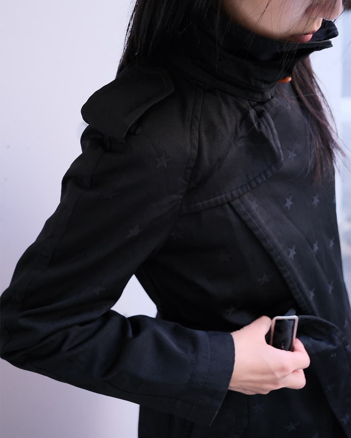 Asymmetric star trenchcoat  상품이미지3