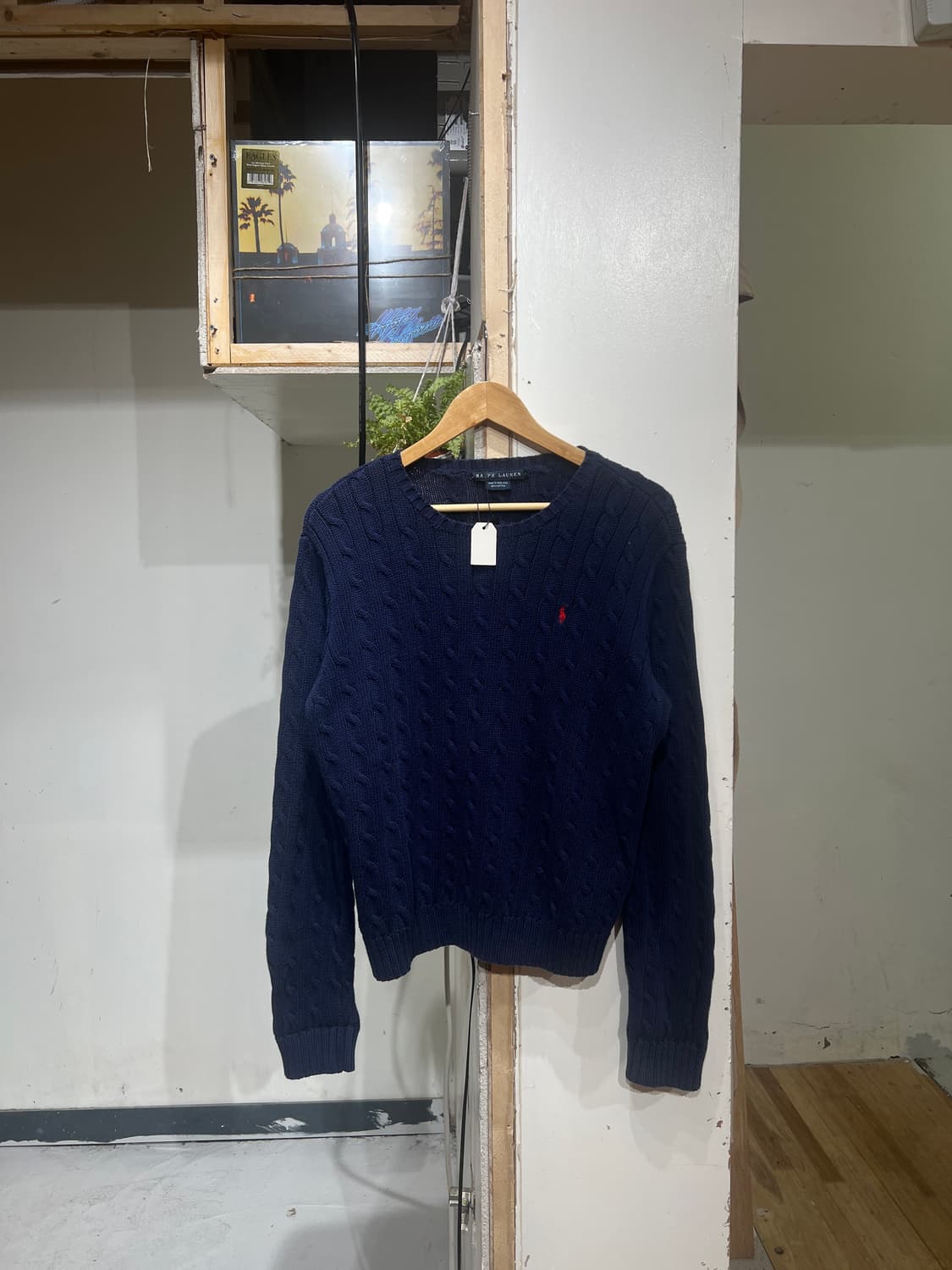 폴로 랄프로렌 네이비 꽈배기 니트 상품이미지2