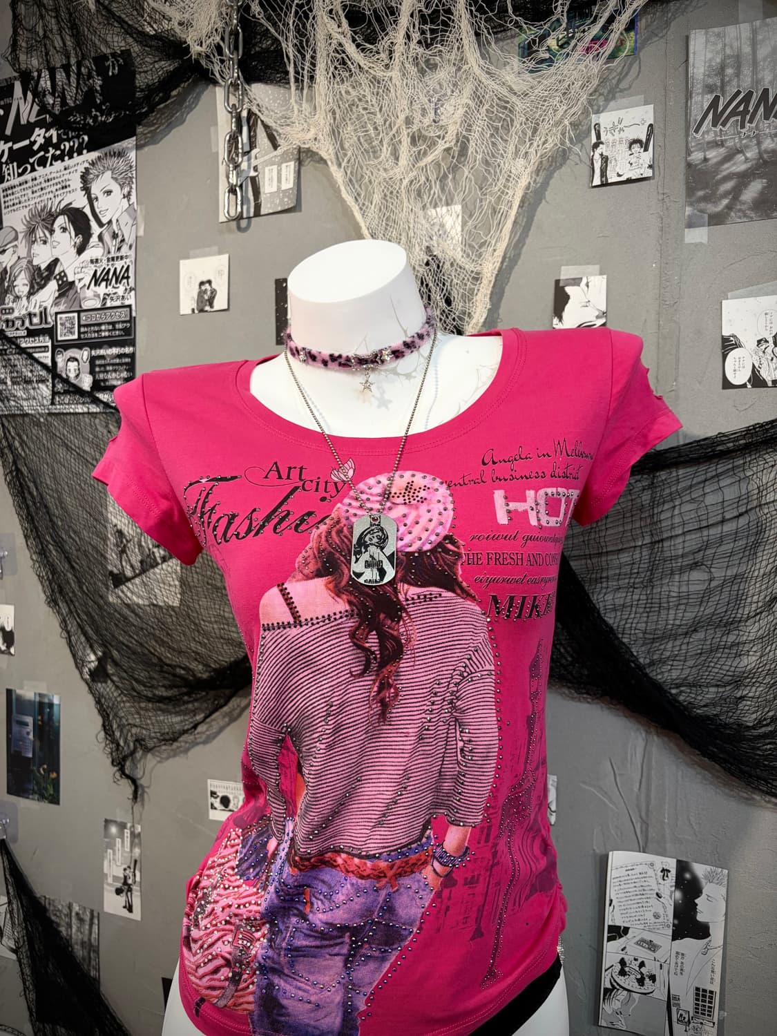 00's Glam cubic diva short sleeve 상품이미지5