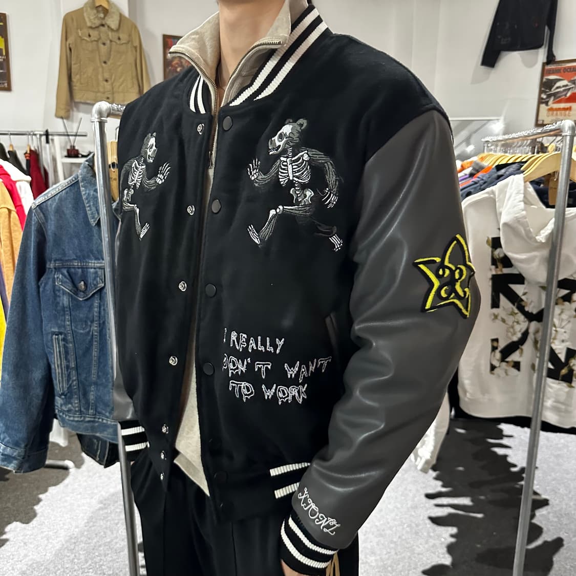 엑스톤즈 스타 젤리 베어 바시티 자켓 상품이미지2