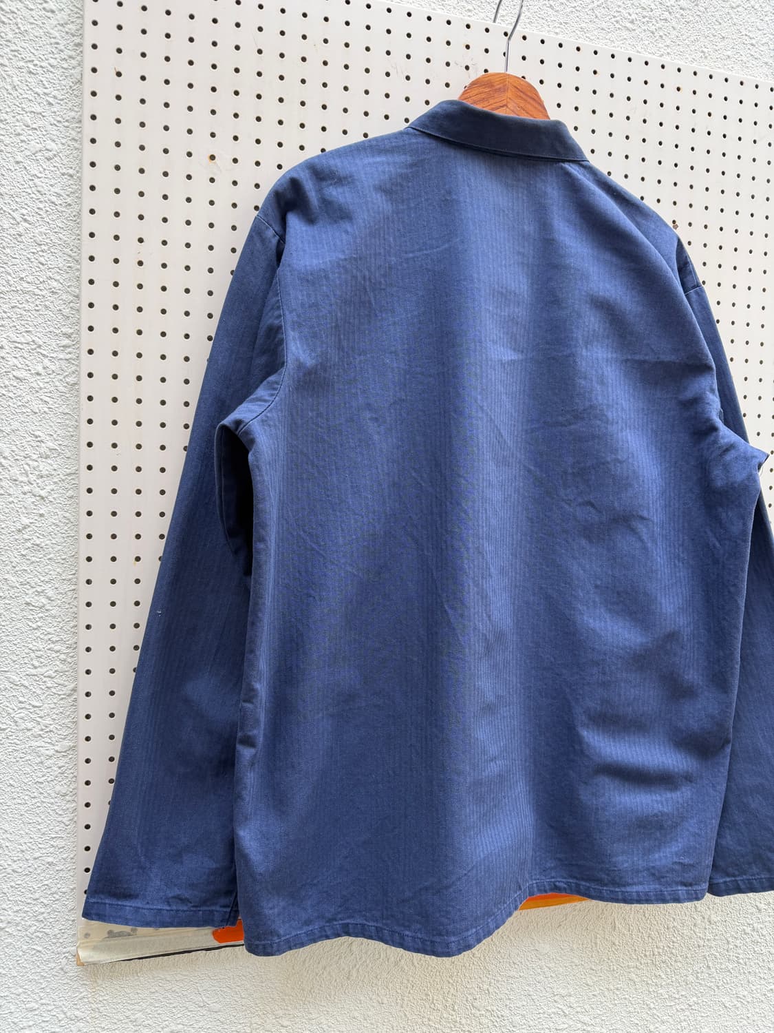 WASHED BLUE OLD VINTAGE HBT 헤링본 프렌치워크자켓 상품이미지9