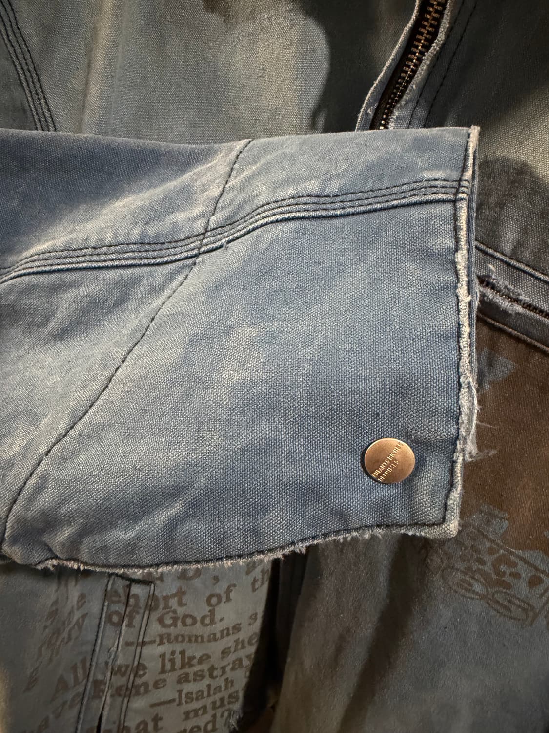 ERD 디스트레스 캔버스 워크 자켓 M (새상품급) 상품이미지4