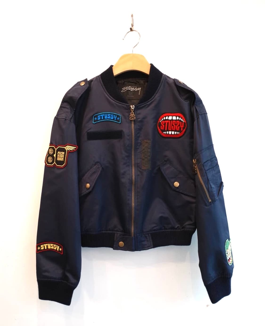 Stussy 스투시 재팬 우먼라인 패치 항공점퍼 / MA-1 상품이미지1