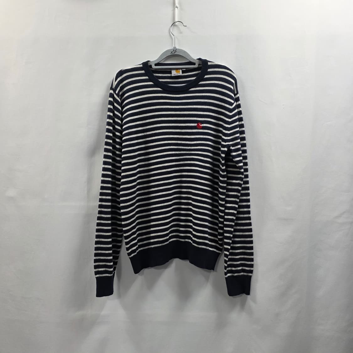 0092 Carhartt WIP 로비 스트라이프 램스울 니트 (L) 상품이미지1