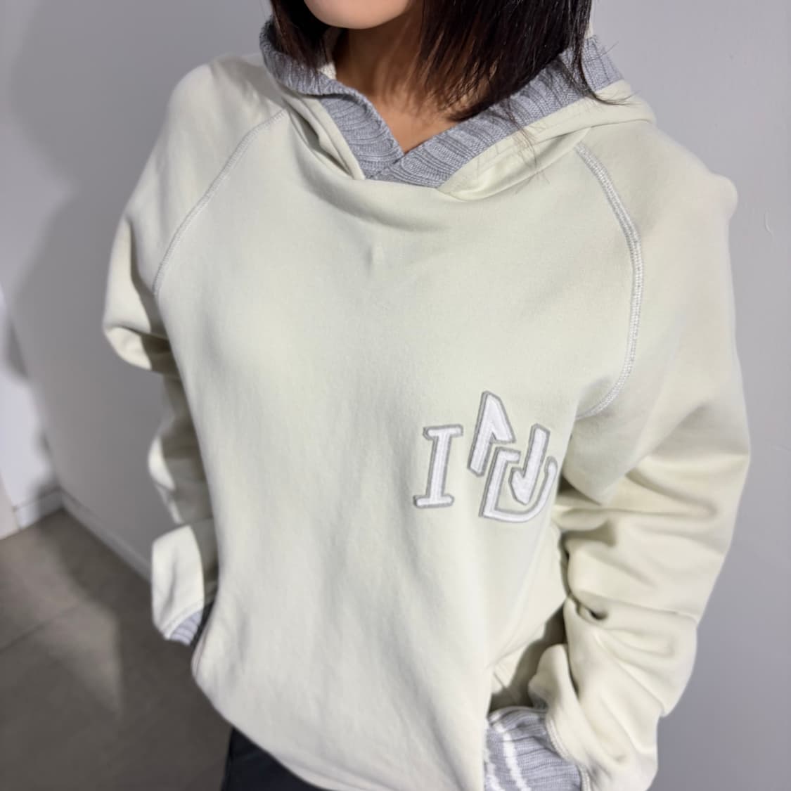 디젤 로고패치 후드티 상품이미지3