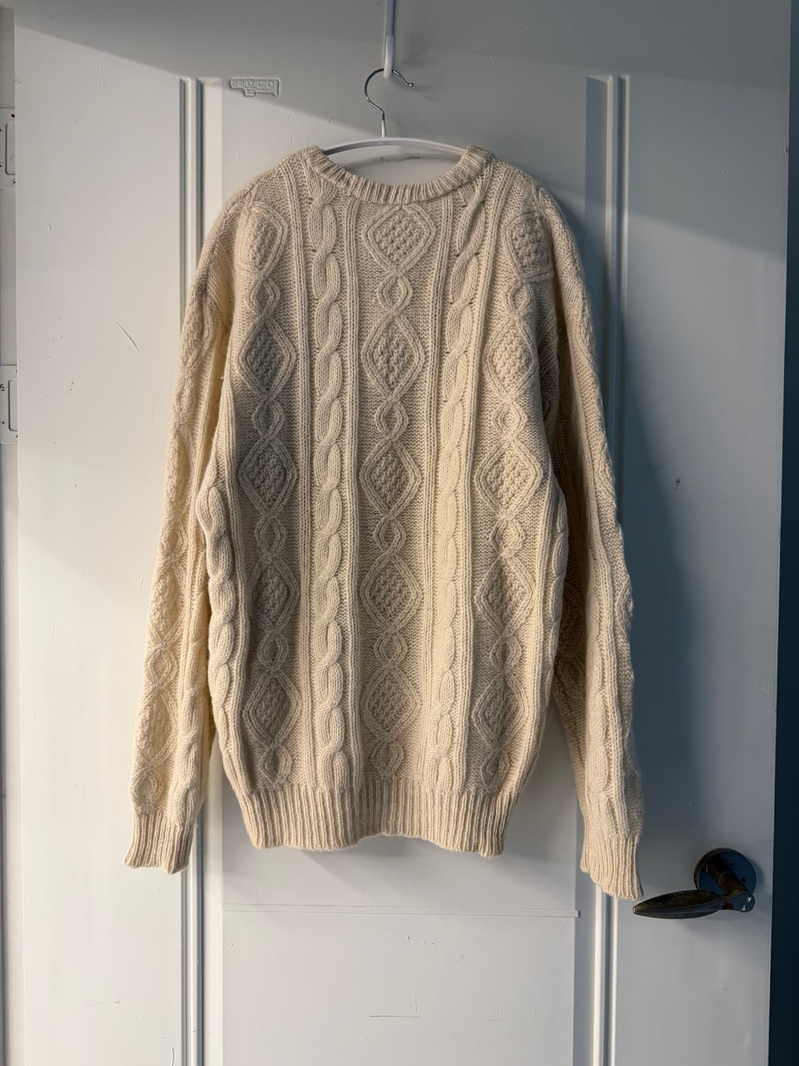 빈티지 피셔맨 스웨터 아이보리 니트 상품이미지7