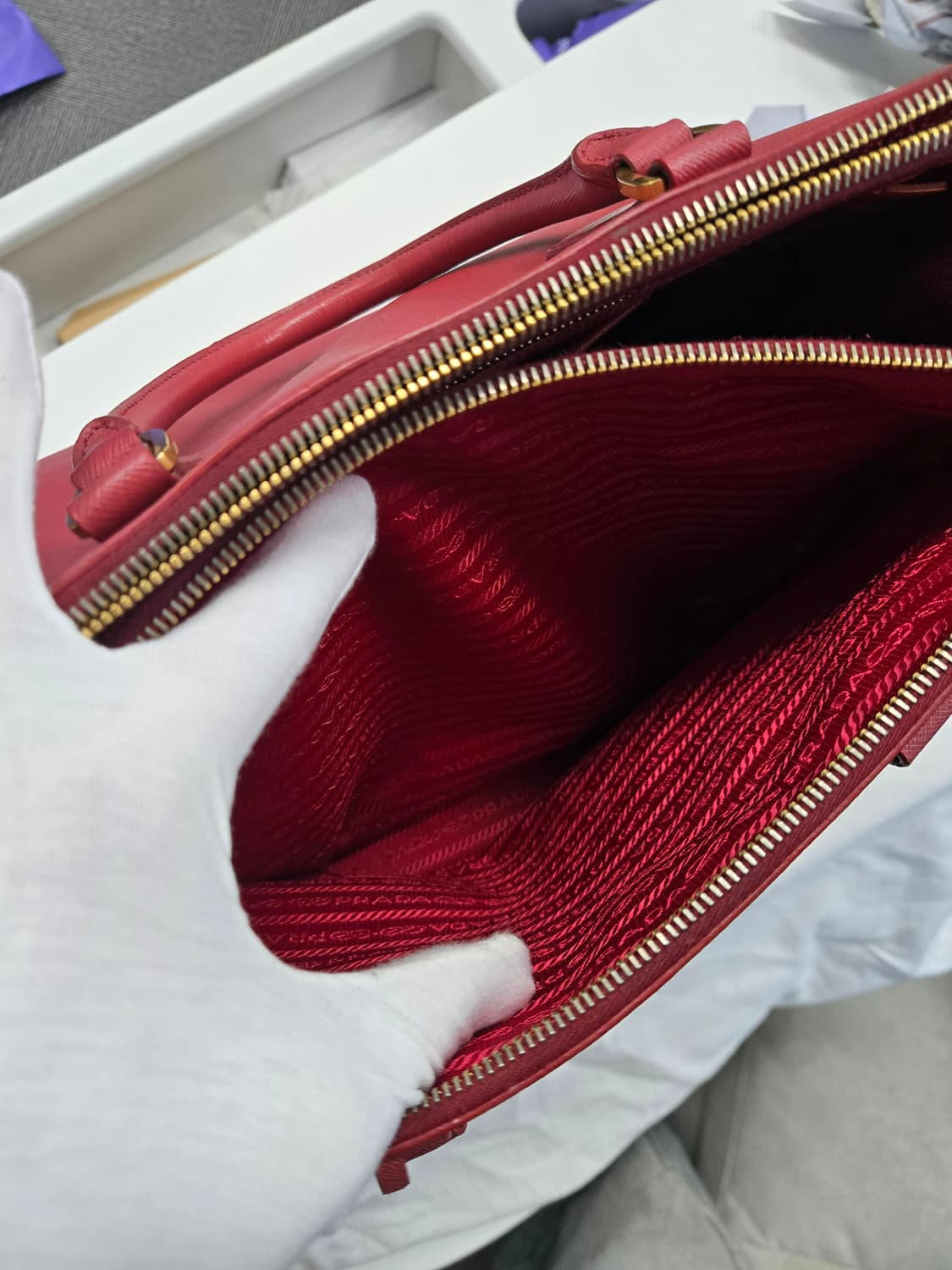 [A급컨디션]프라다 사피아노 토트백 상품이미지7