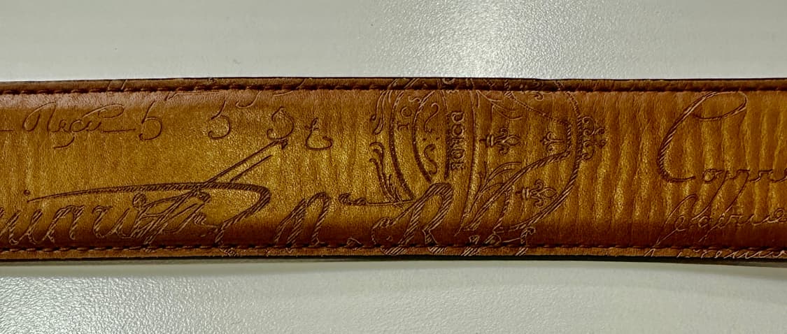 벨루티 켈리그라프 베네치아 클래식 카프 레더 벨트 100 상품이미지6