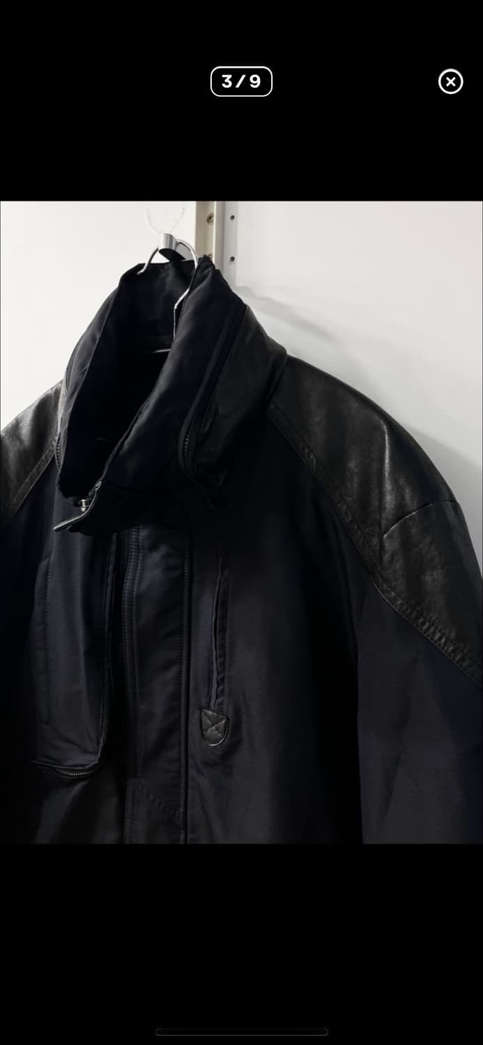 솔리드 옴므 바람막이 레더 레글런 자켓 상품이미지3