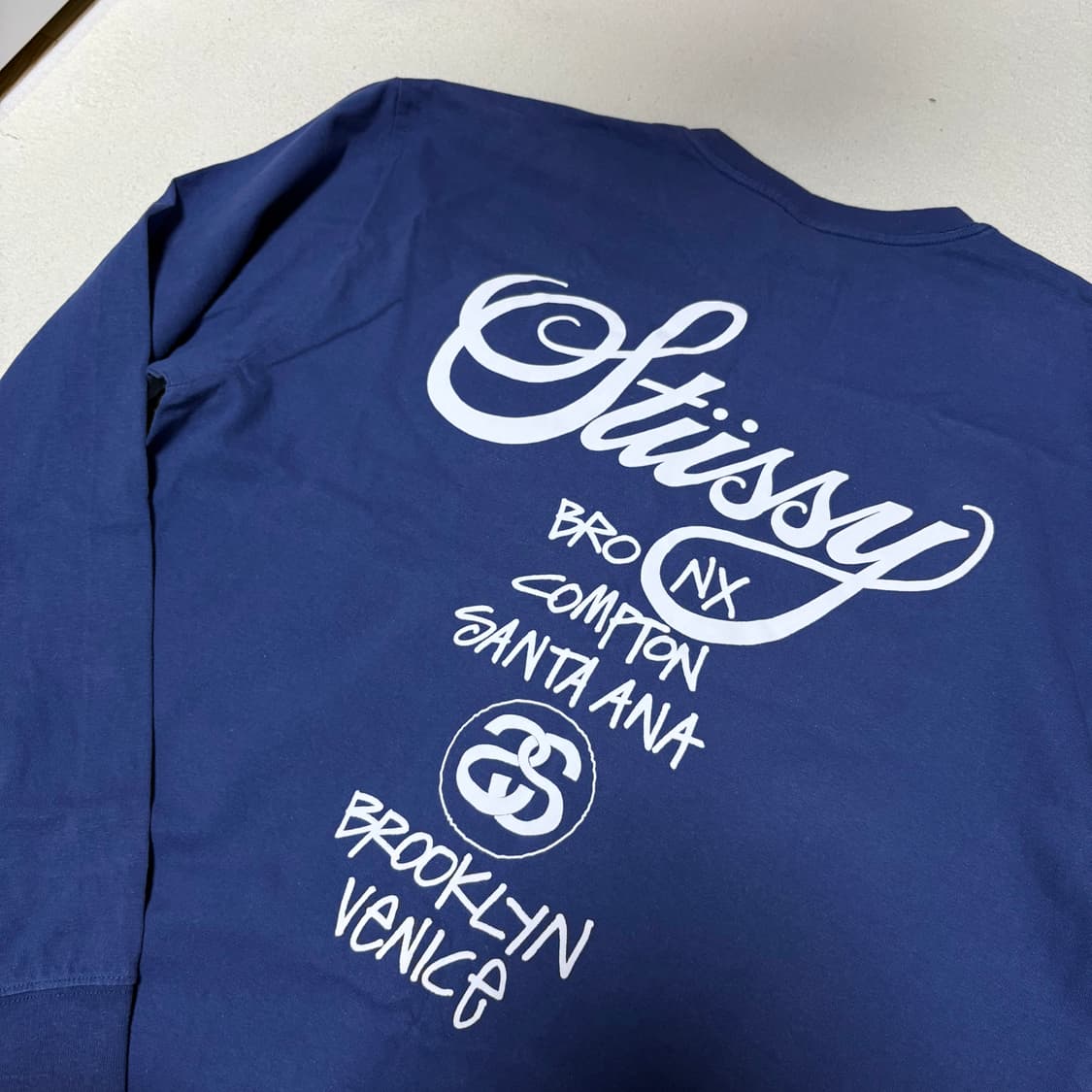 스투시 롱 슬리브 블루 L 상품이미지2