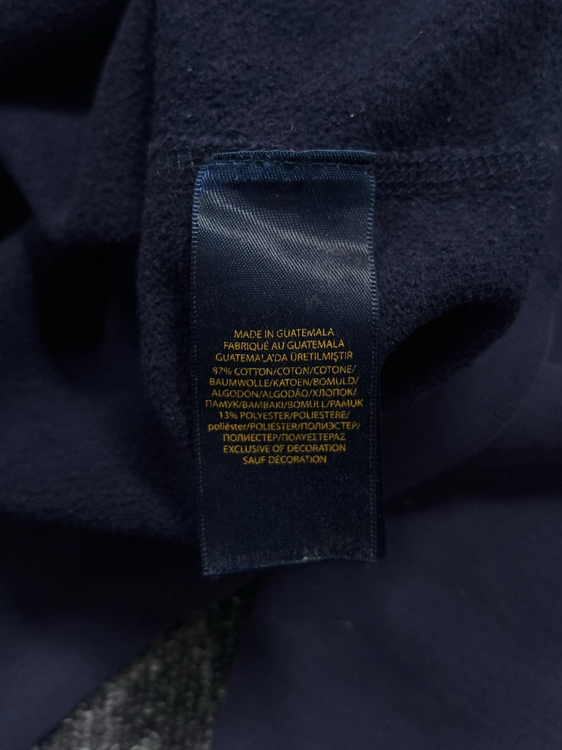 폴로 로고 네이비 맨투맨 상품이미지6