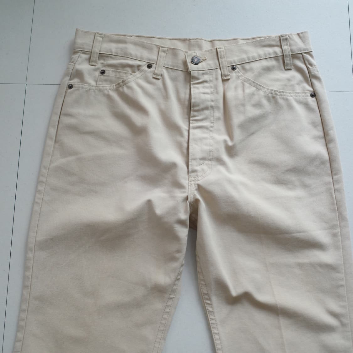 80년대 MADE IN USA 리바이스 516 탈론지퍼 캔버스 코튼 팬츠 상품이미지2