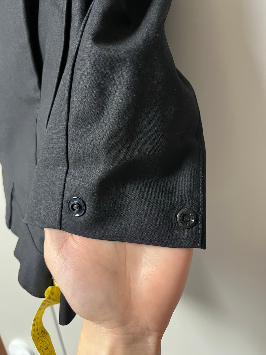 [AMOMENTO]Mens Snap Garconne Pants,(블랙) 상품이미지9