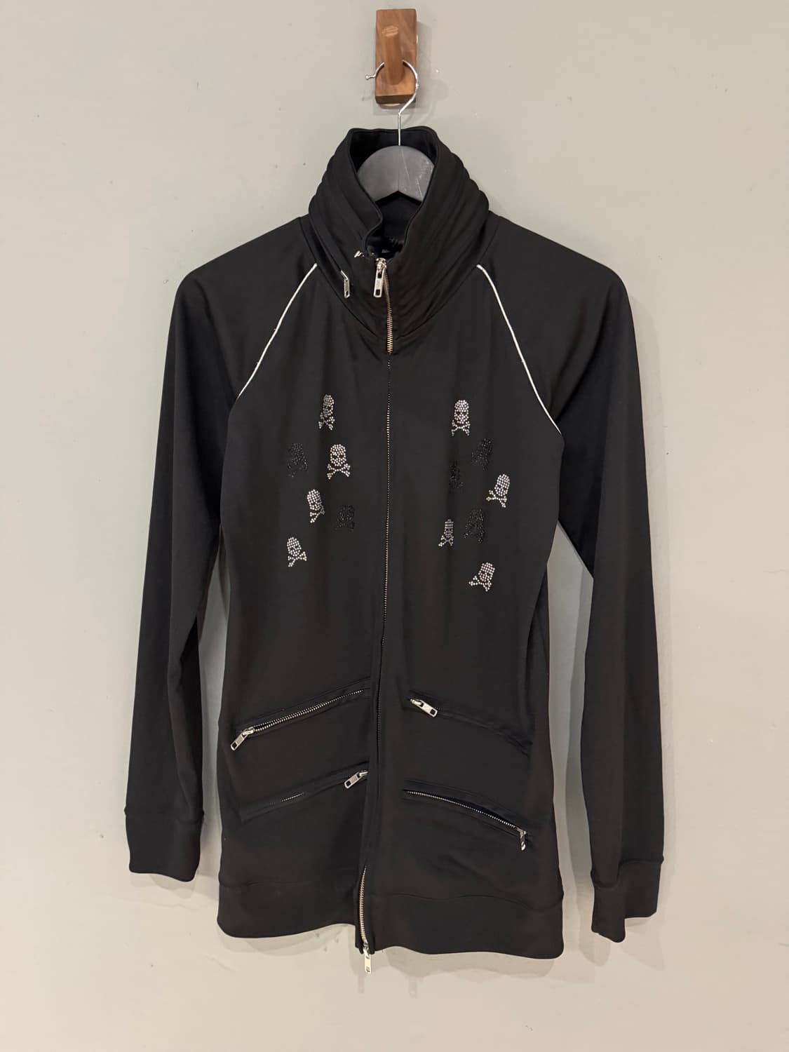 high-neck design skull cubic zip-up 상품이미지6