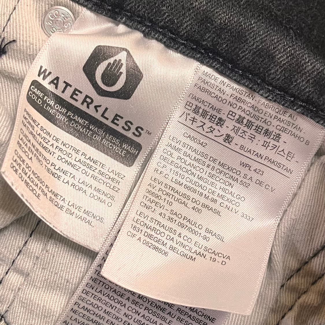 리바이스 511 빅E 블랙진 데님팬츠 W32 L32 상품이미지5