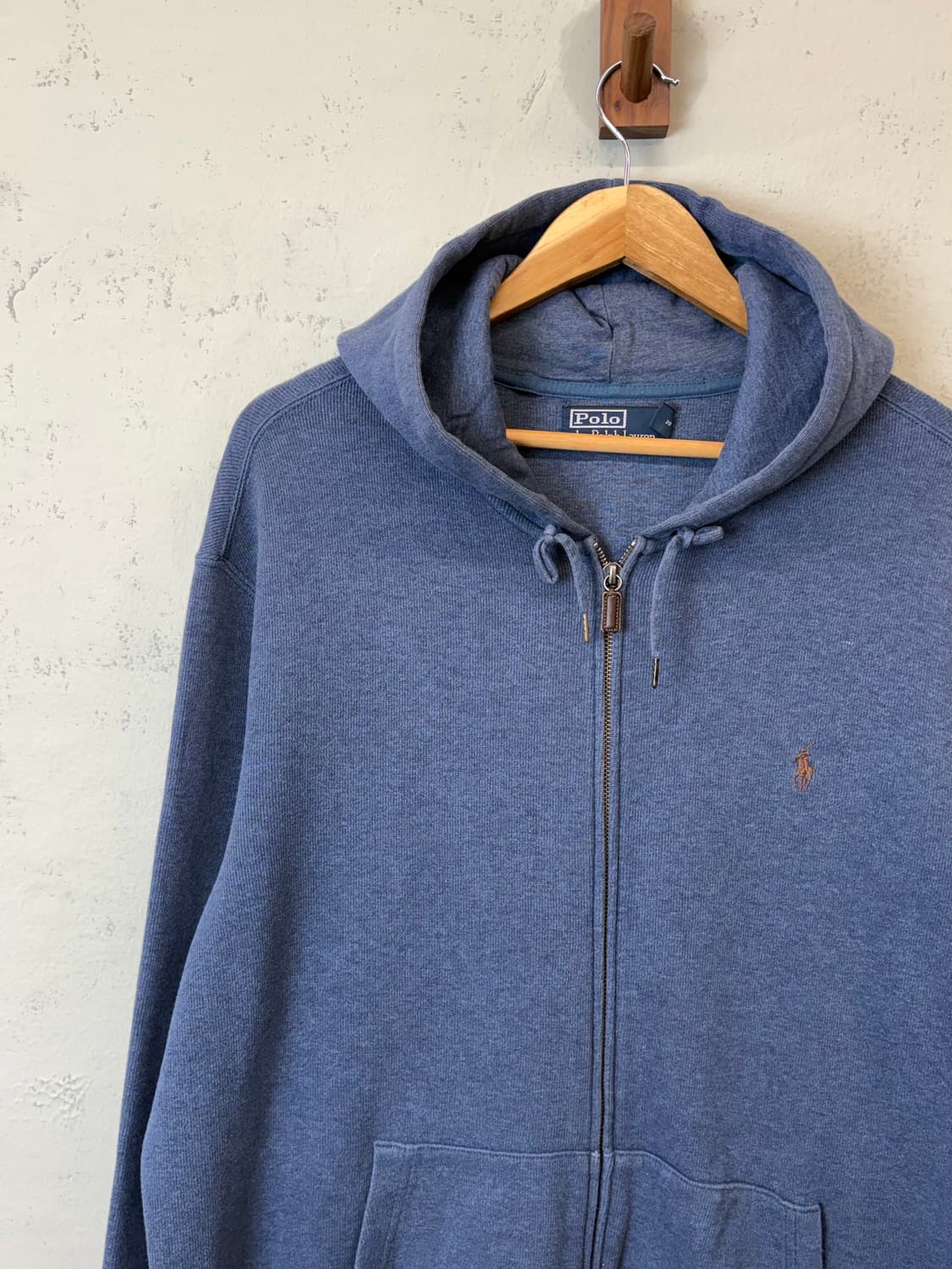 폴로랄프로렌 투웨이 니트 후드집업 블루 상품이미지5