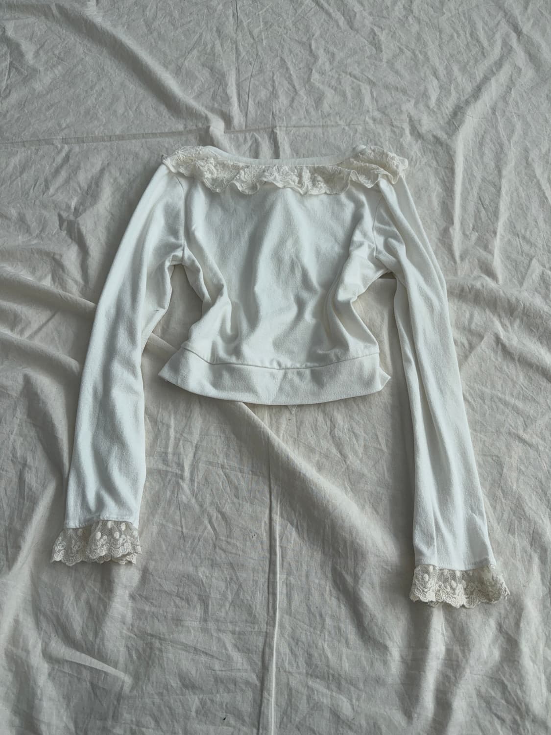 리즈리사 생크림 러블리 크롭 가디건 상품이미지6