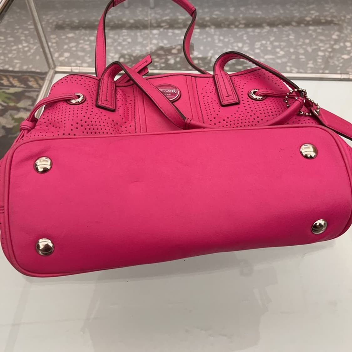 코치 빈티지 핑크 숄더백 토트백 C06335 상품이미지5