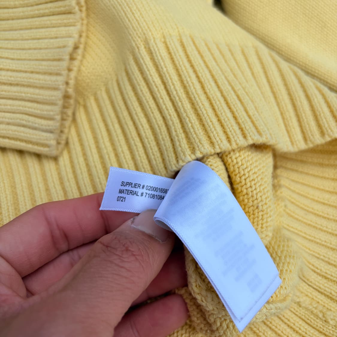 폴로 랄프로렌 개나리 라운드 니트(L) 상품이미지4