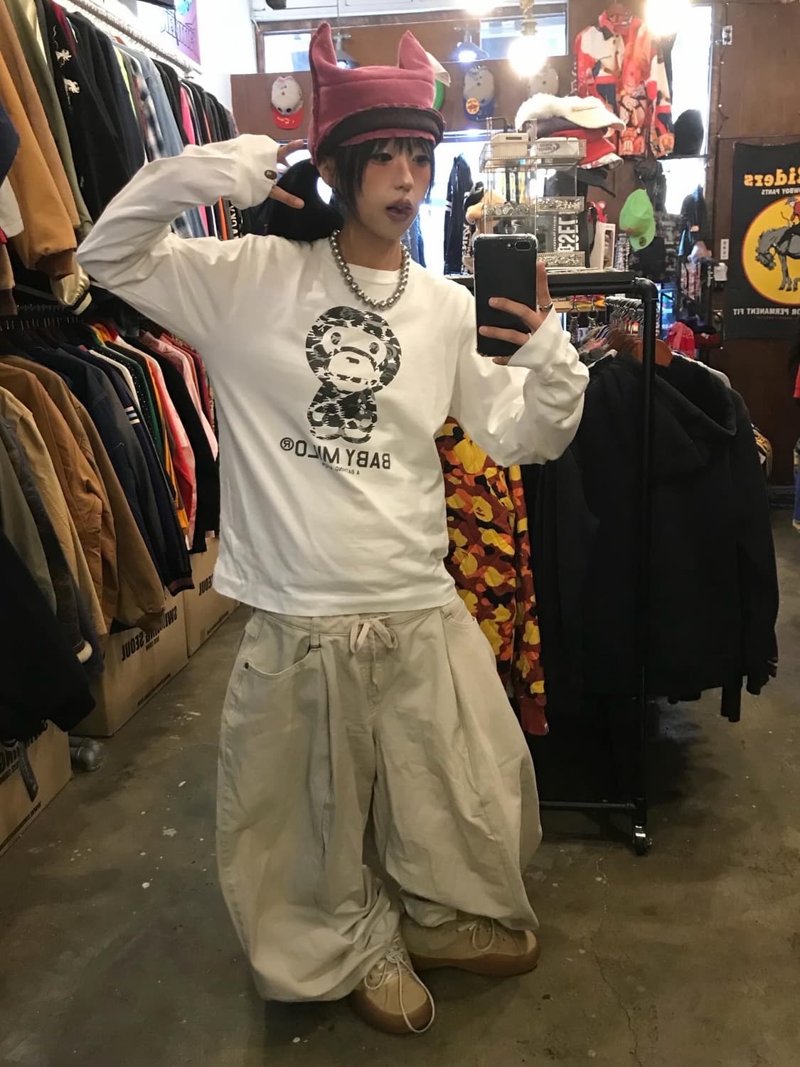 Bape BabyMilo Printing L/S 상품이미지2