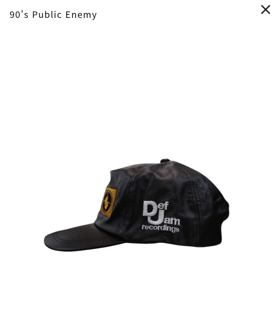 90s public enemy 5패널 레더캡 상품이미지4