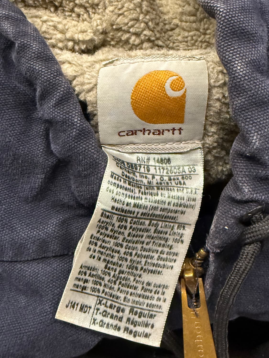 [정품/XL] 칼하트 J141 쉐르파 라이닝 액티브 워크 자켓 c1 상품이미지5