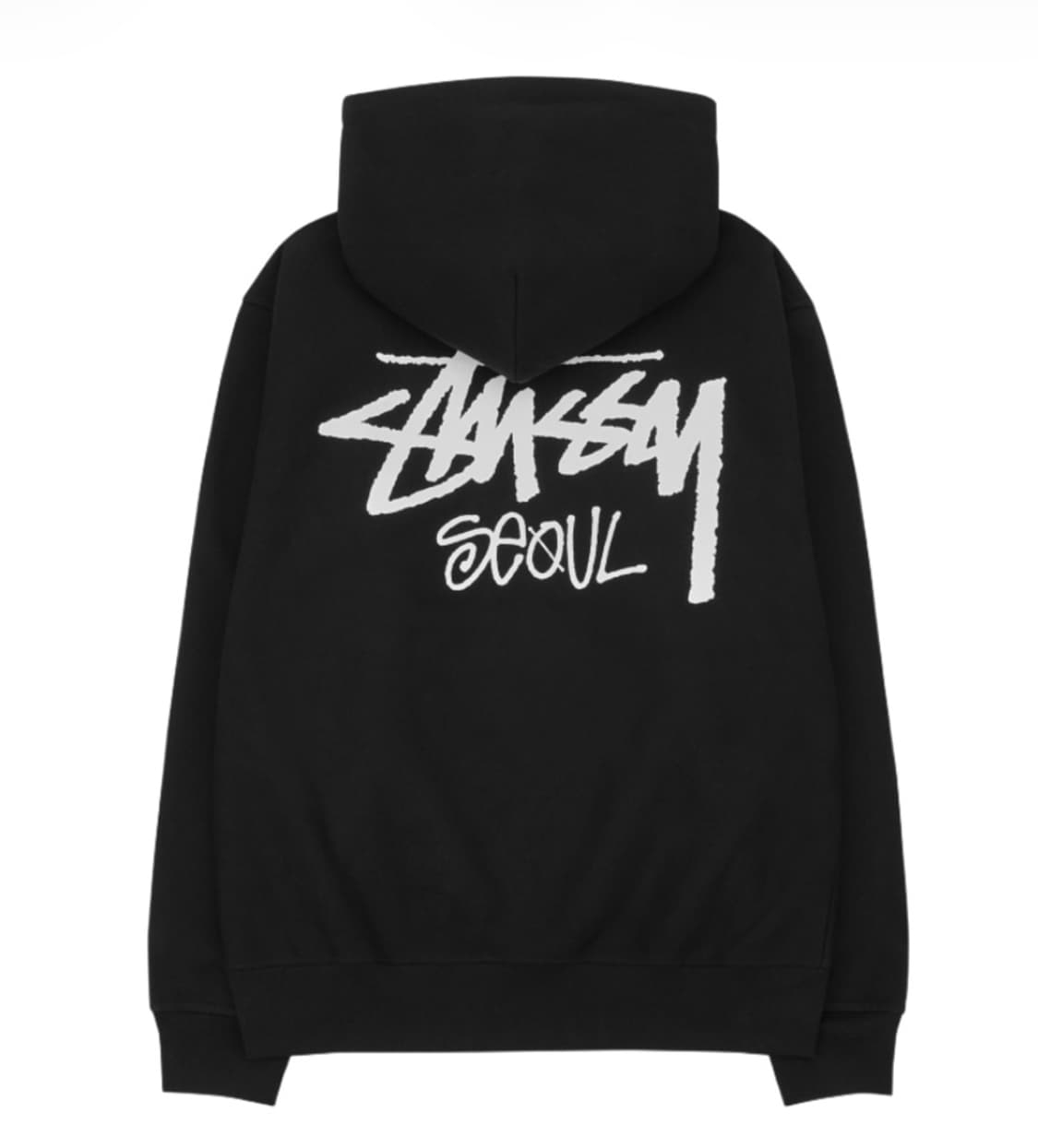 스투시 스탁 서울 후드 블랙 상품이미지1