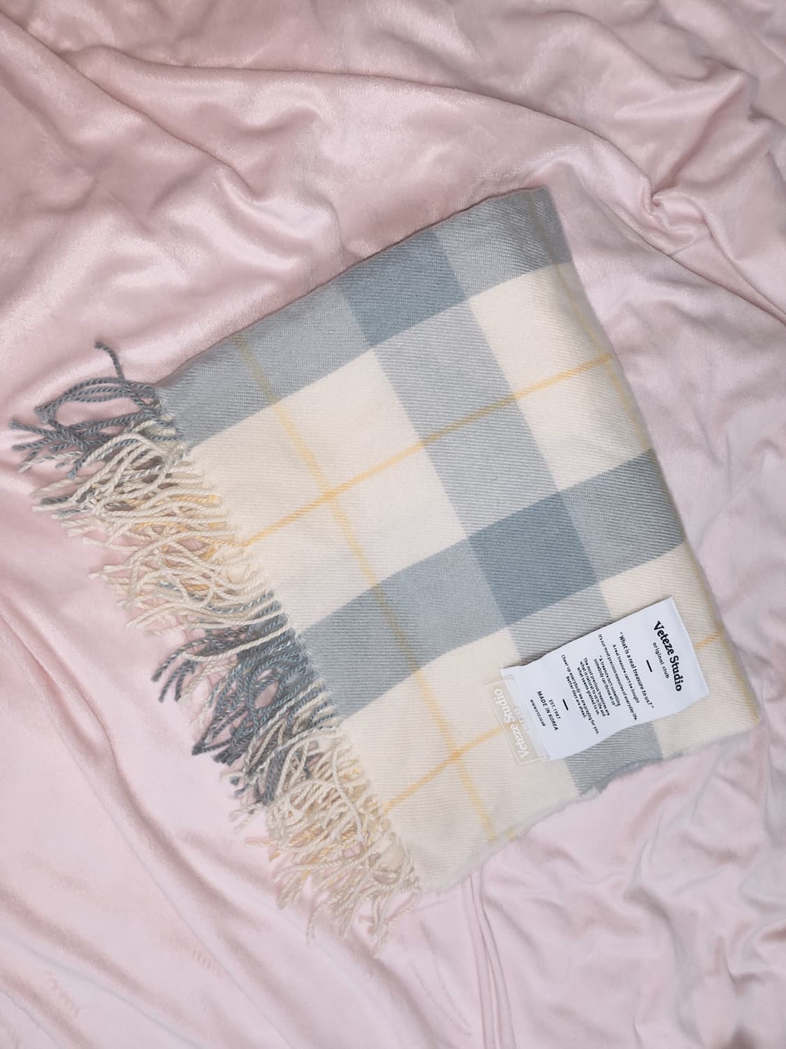 베테제스튜디오 크림 소다 캬라멜 머플러 목도리 갸루 시나모롤깔 상품이미지1