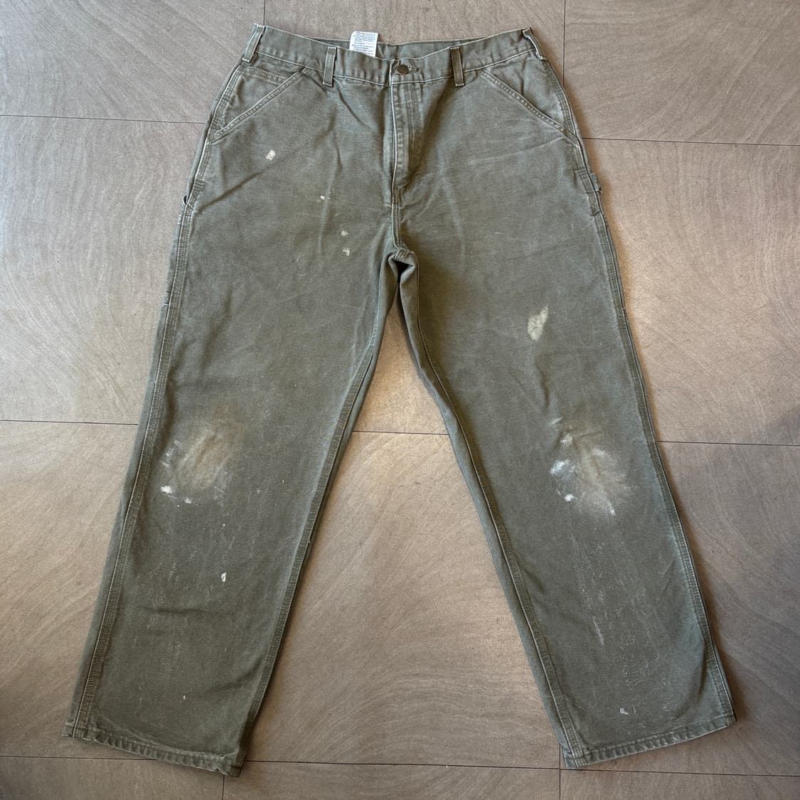 칼하트 오리지널 모스 그린 카펜터 팬츠 바지 상품이미지5