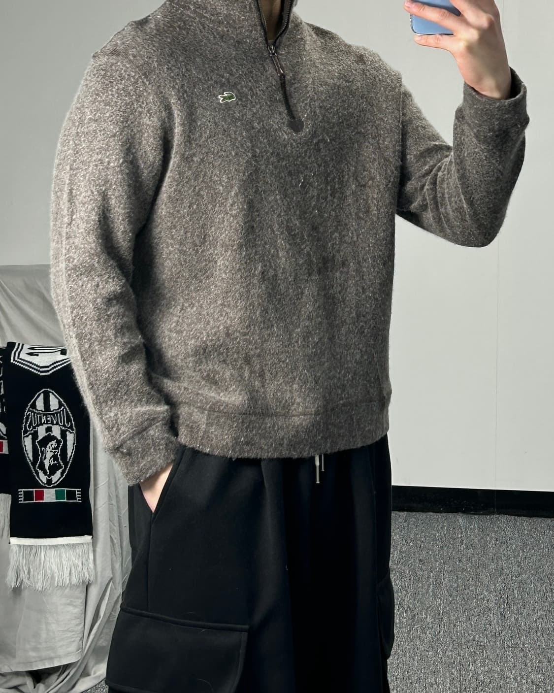 라코스테 브라운 하프집업 니트  상품이미지2