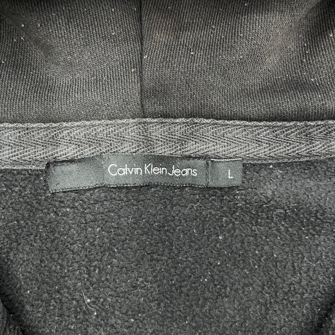 캘빈클라인 블랙 후드집업 상품이미지2