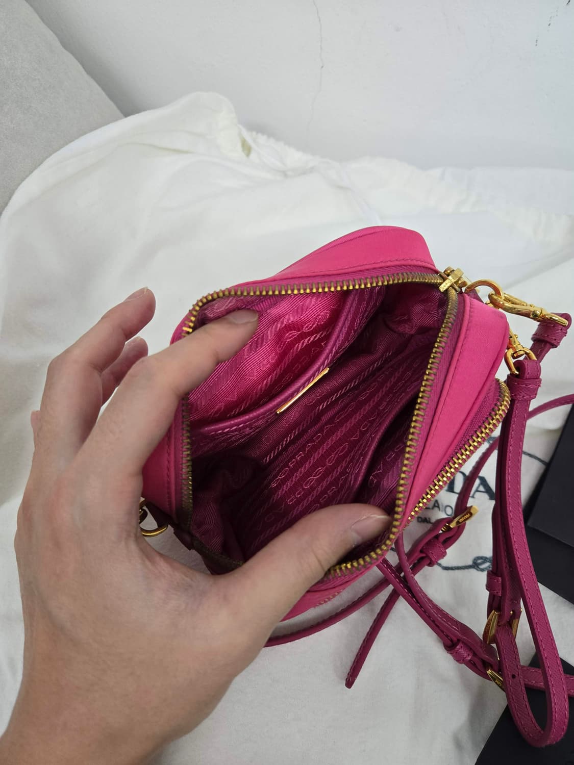 [보증서 정품]프라다 사피아노 미니 크로스백 상품이미지2