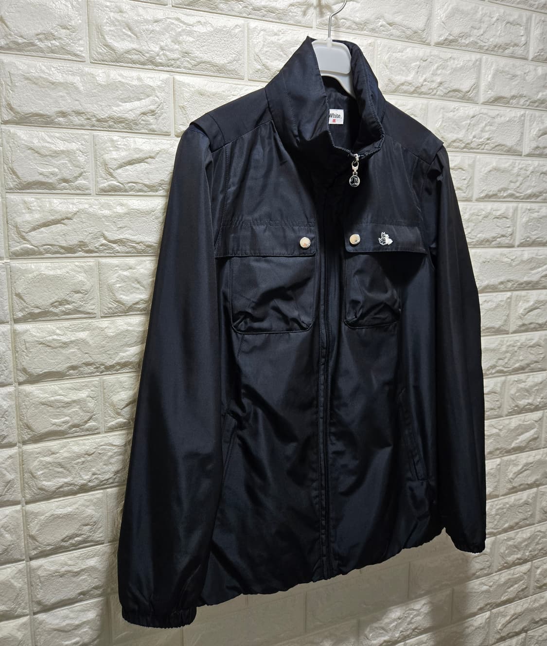 블랙앤화이트 바람막이 자켓 95 상품이미지3