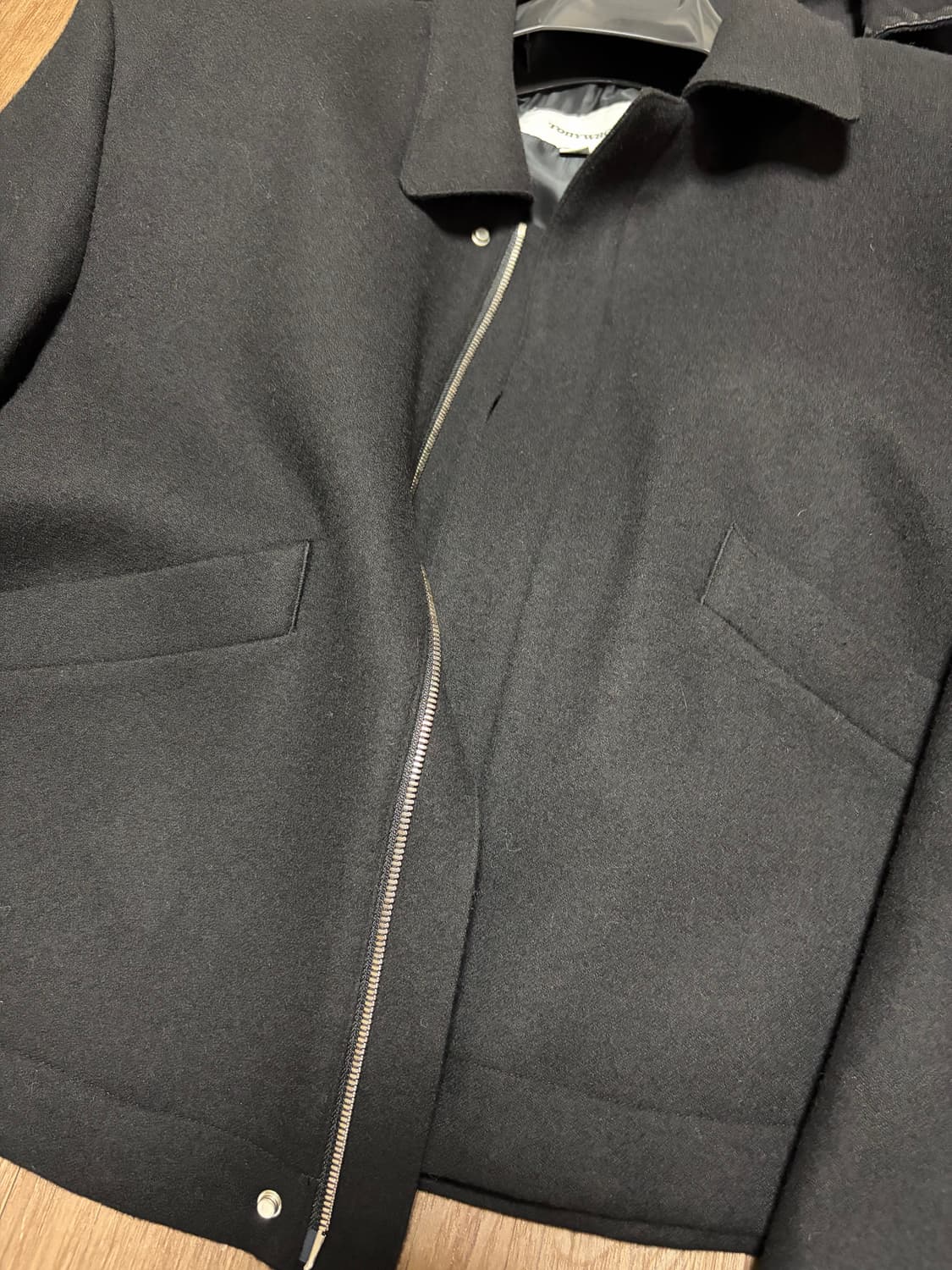 토니웩 버진 울 크롭 블루종 XL 상품이미지5