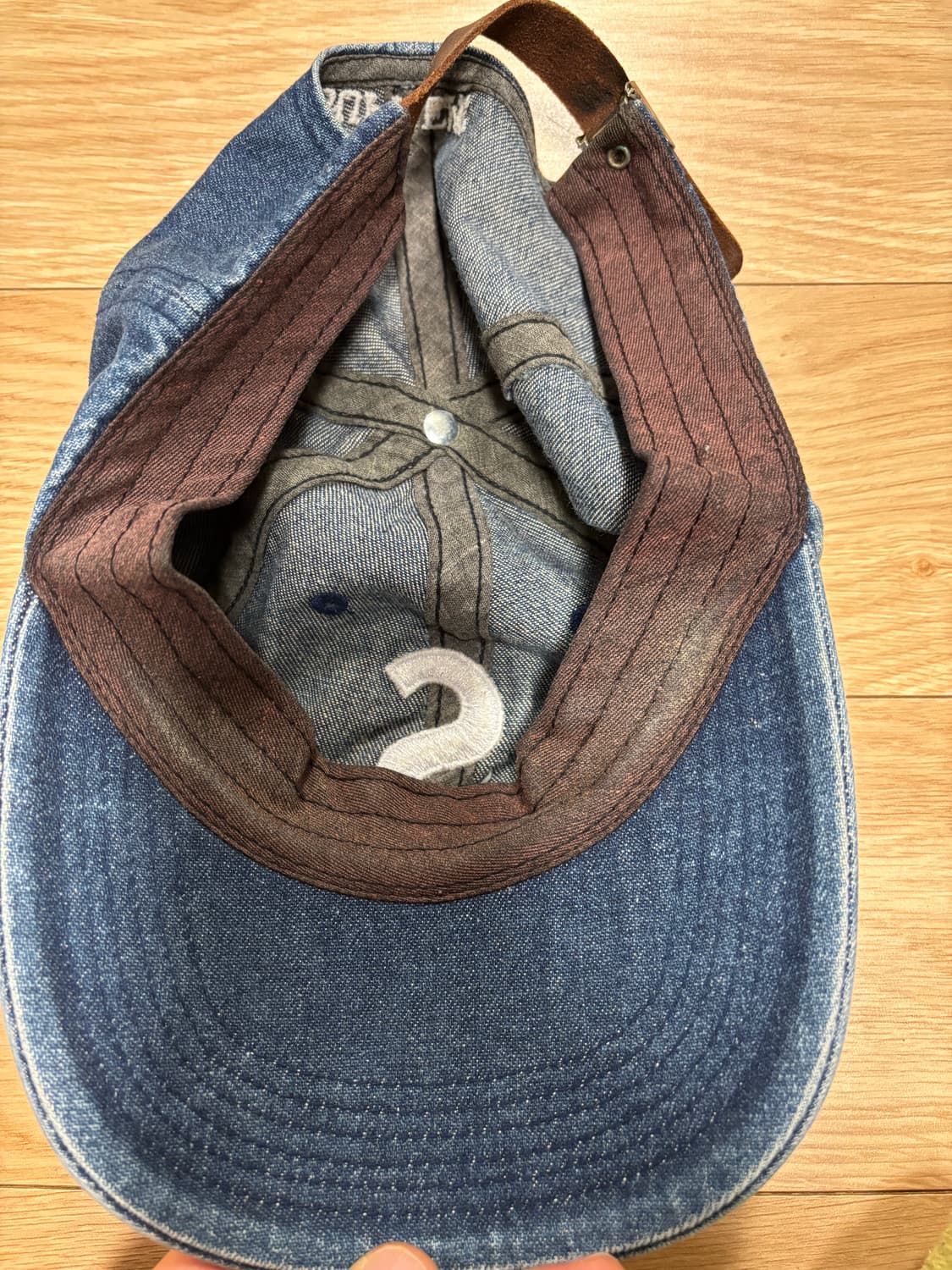 슈프림 데님 S로고 6패널 캡 인디고 상품이미지4