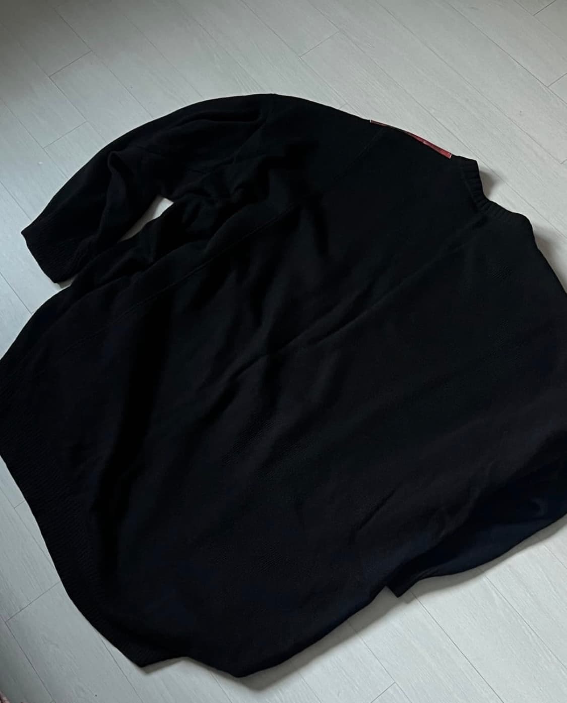 라프시몬스 19aw 숄더패치 니트 블랙 상품이미지3