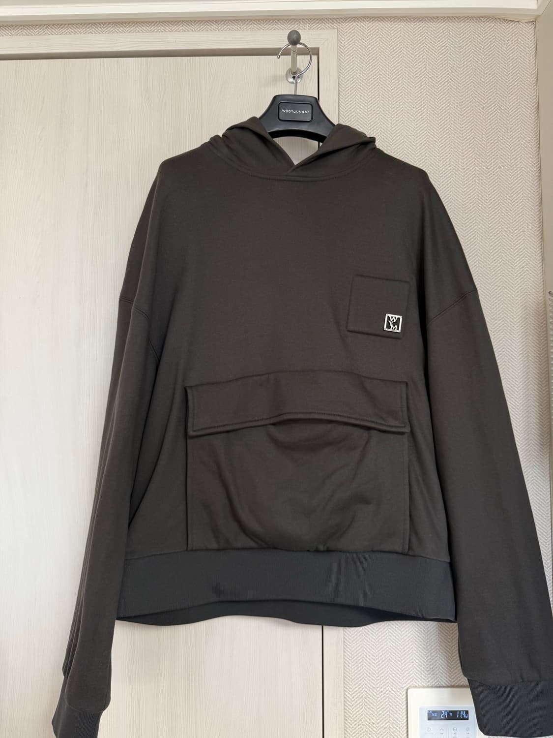 (48) 22fw 우영미 빅 포켓 후드티 그레이 상품이미지1