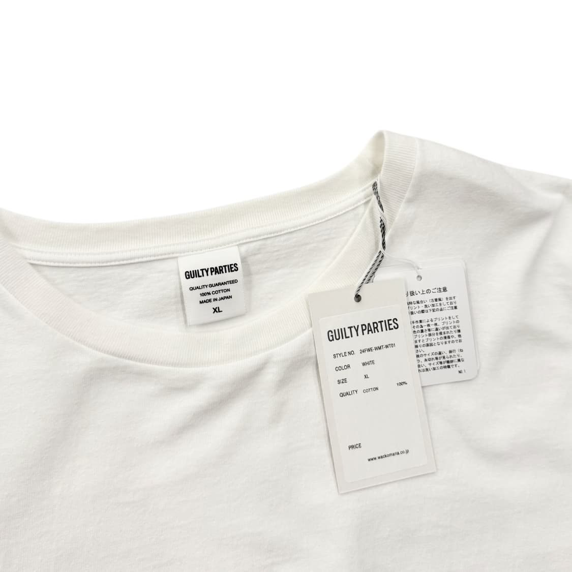 와코마리아 헤비웨이트 반팔 티셔츠 화이트 상품이미지5