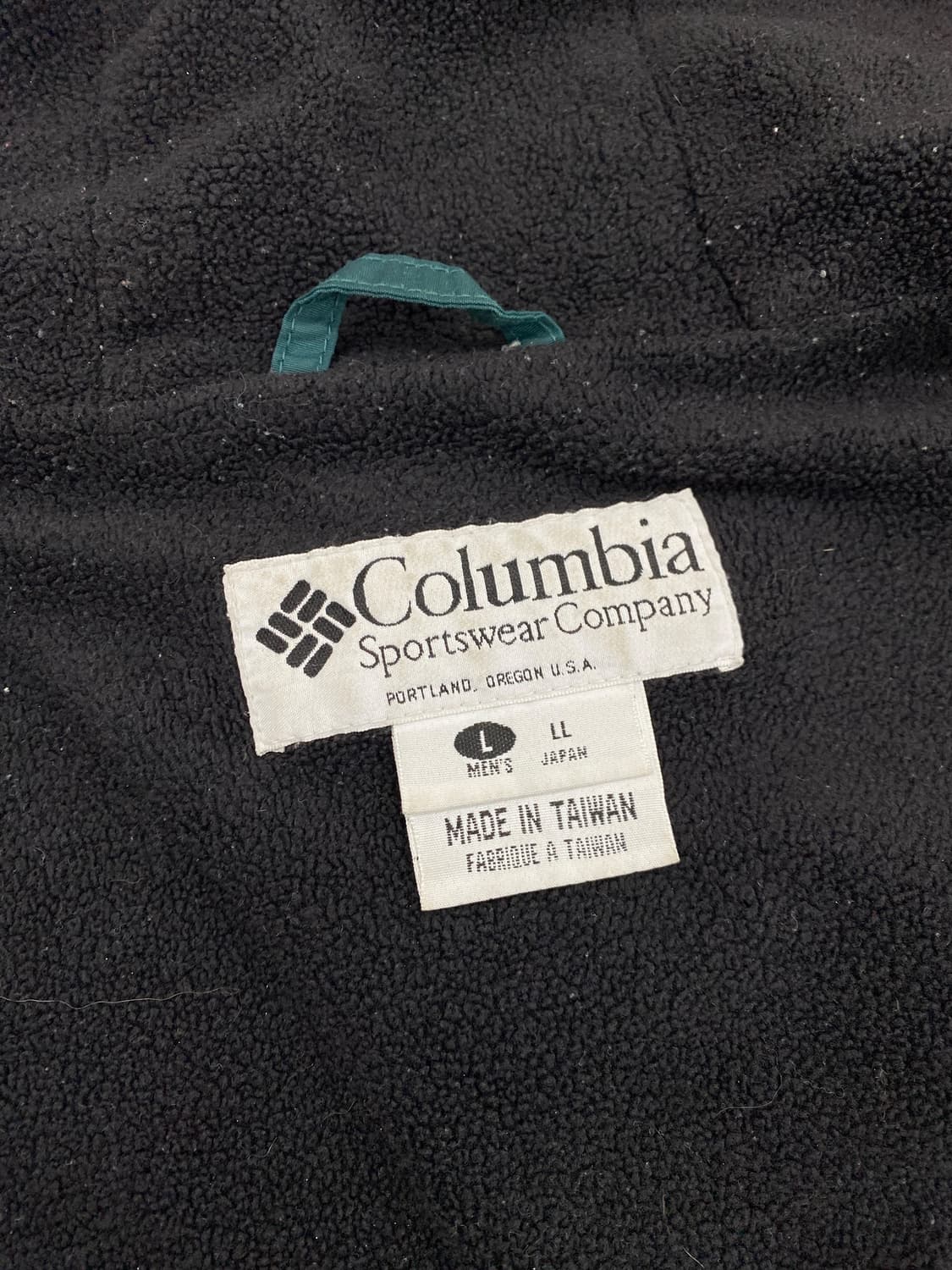 90's 컬럼비아 플리스 안감 나일론 후드 자켓 상품이미지10