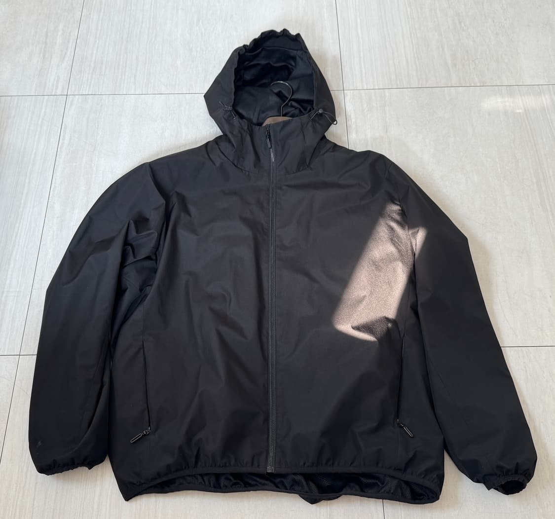 일본 구매 GU윈드프루프 쉘 파카 블랙 바람막이 L 상품이미지2
