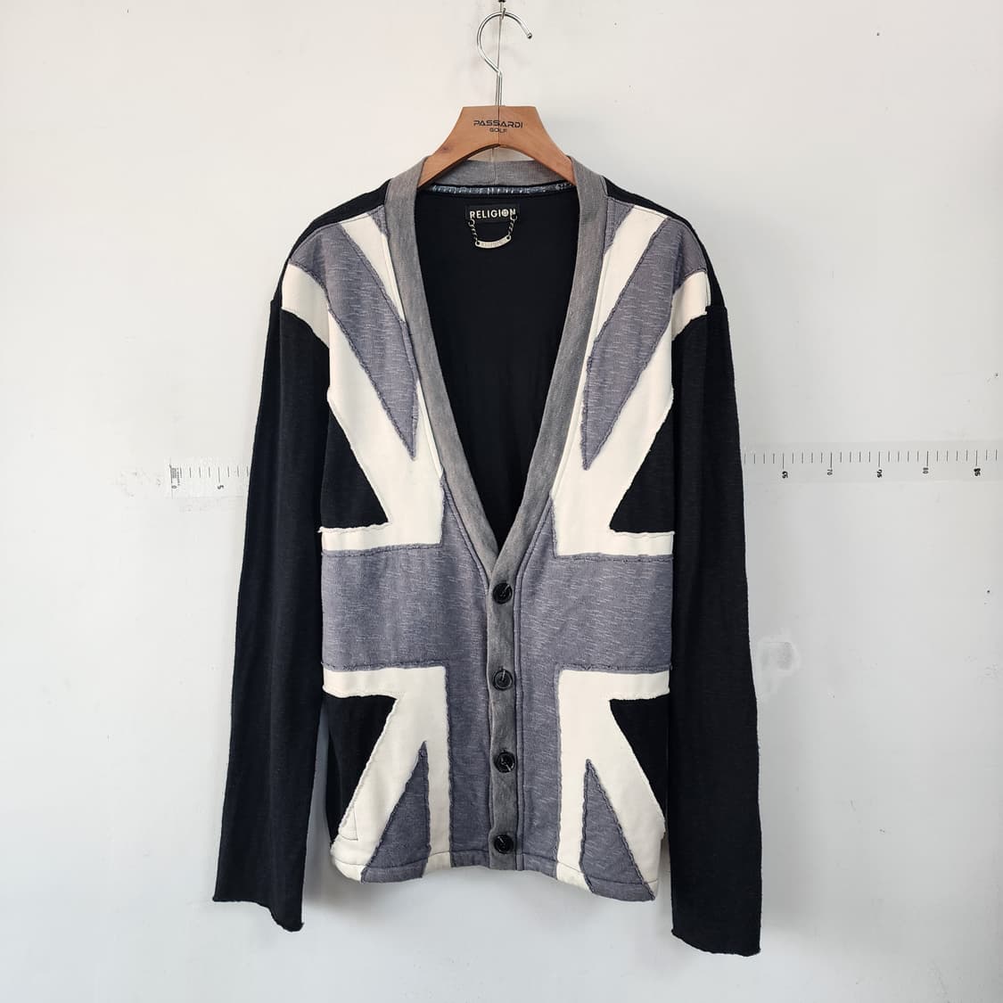 RELIGION 유니엔잭 패턴 가디건 상품이미지1