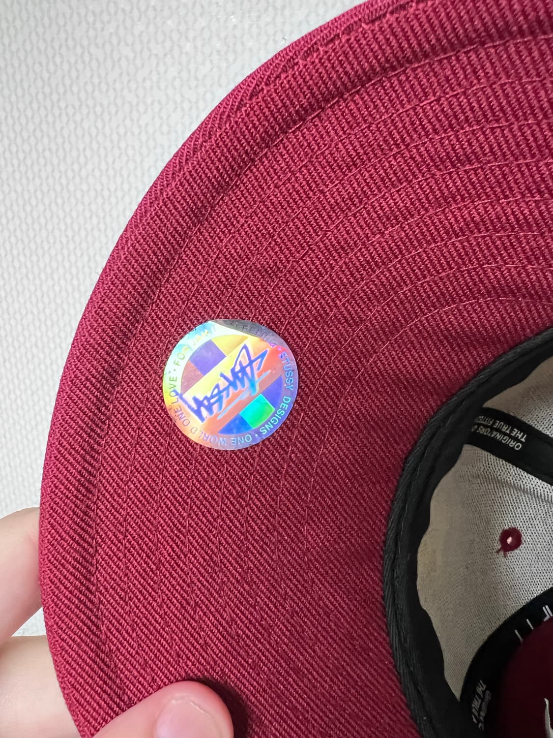 올드 스투시 뉴에라 버건디 울 볼캡 상품이미지5