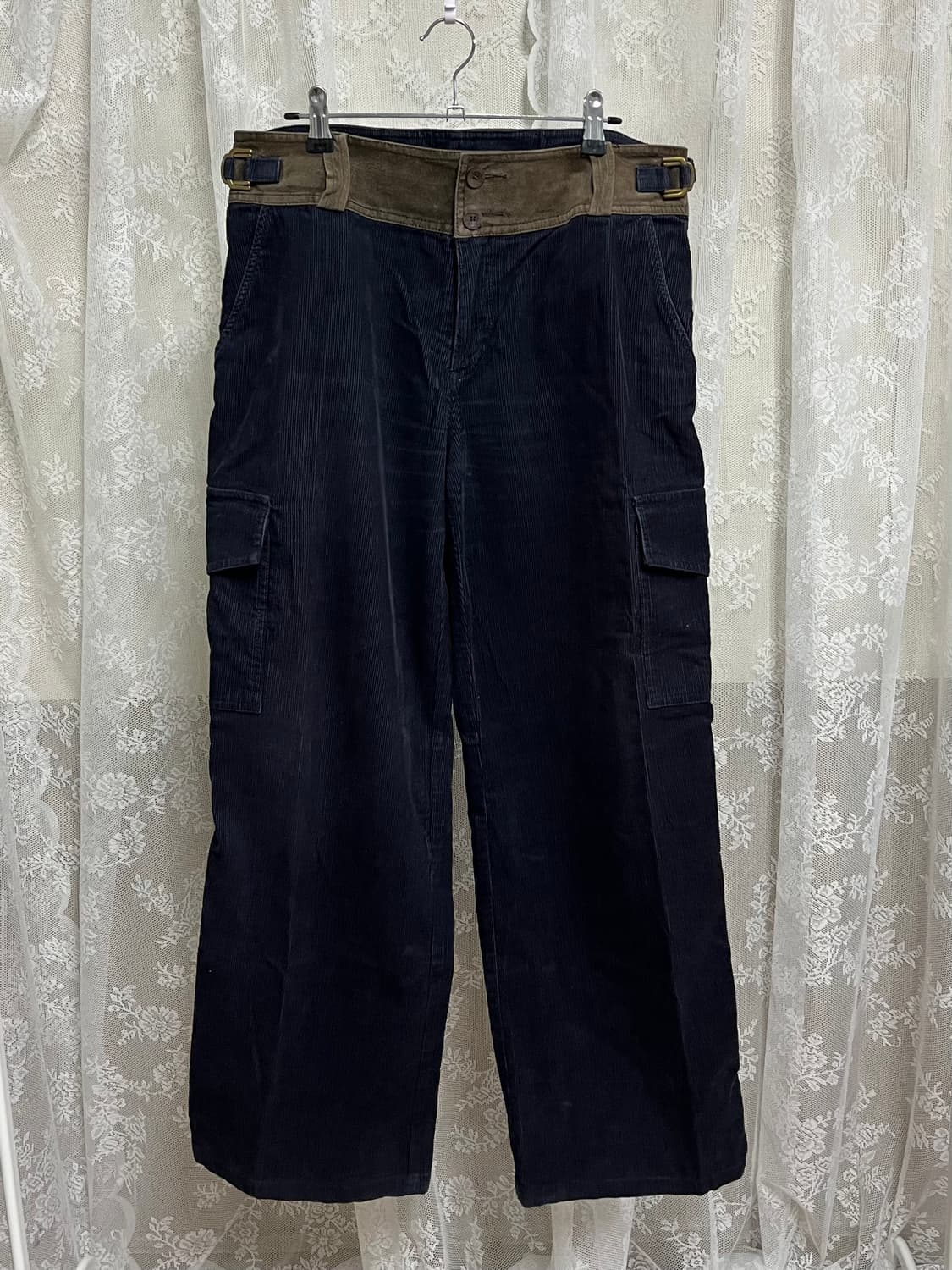 48) 로베르토 까발리 코듀로이 카고 팬츠 네이비 상품이미지1